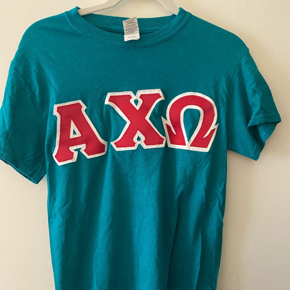 Alpha Chi Omega lettered shirt